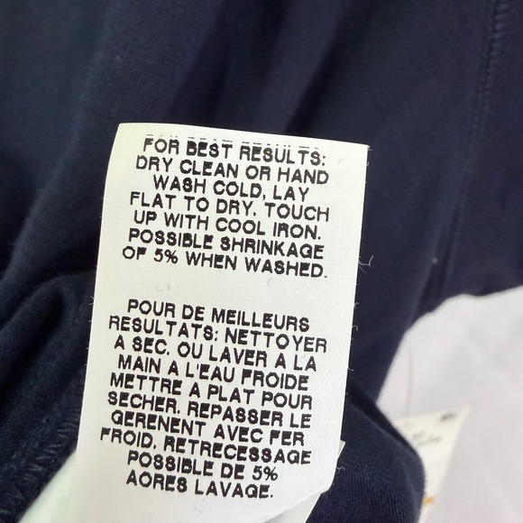 Karen Kane Navy Blue Asymmetrical Fringe Hem Tunic Top 3X NWT Boho Luxury $89 - Picture 8 of 9